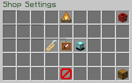 ChestShop settings GUI